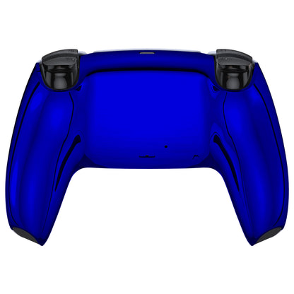 eXtremeRate PS5コントローラーBDM-010/020/030/040/050対応交換対応用バックハウジングボトムシェル【クロームブルーグロッシー】