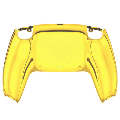 eXtremeRate PS5コントローラーBDM-010/020/030/040/050対応交換対応用バックハウジングボトムシェル【クロームゴールド】