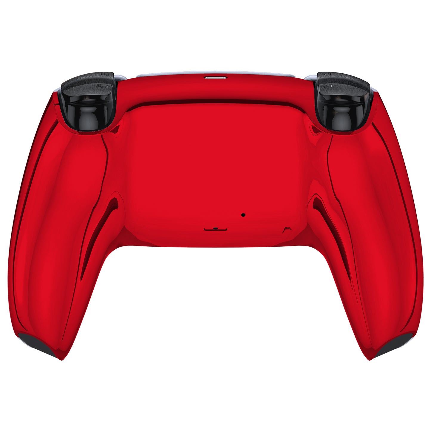 eXtremeRate PS5コントローラーBDM-010/020/030/040/050対応交換対応用バックハウジングボトムシェル【クロームレッドグロッシー】