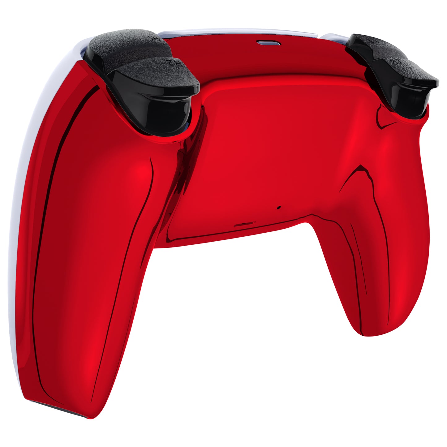 eXtremeRate PS5コントローラーBDM-010/020/030/040/050対応交換対応用バックハウジングボトムシェル【クロームレッドグロッシー】
