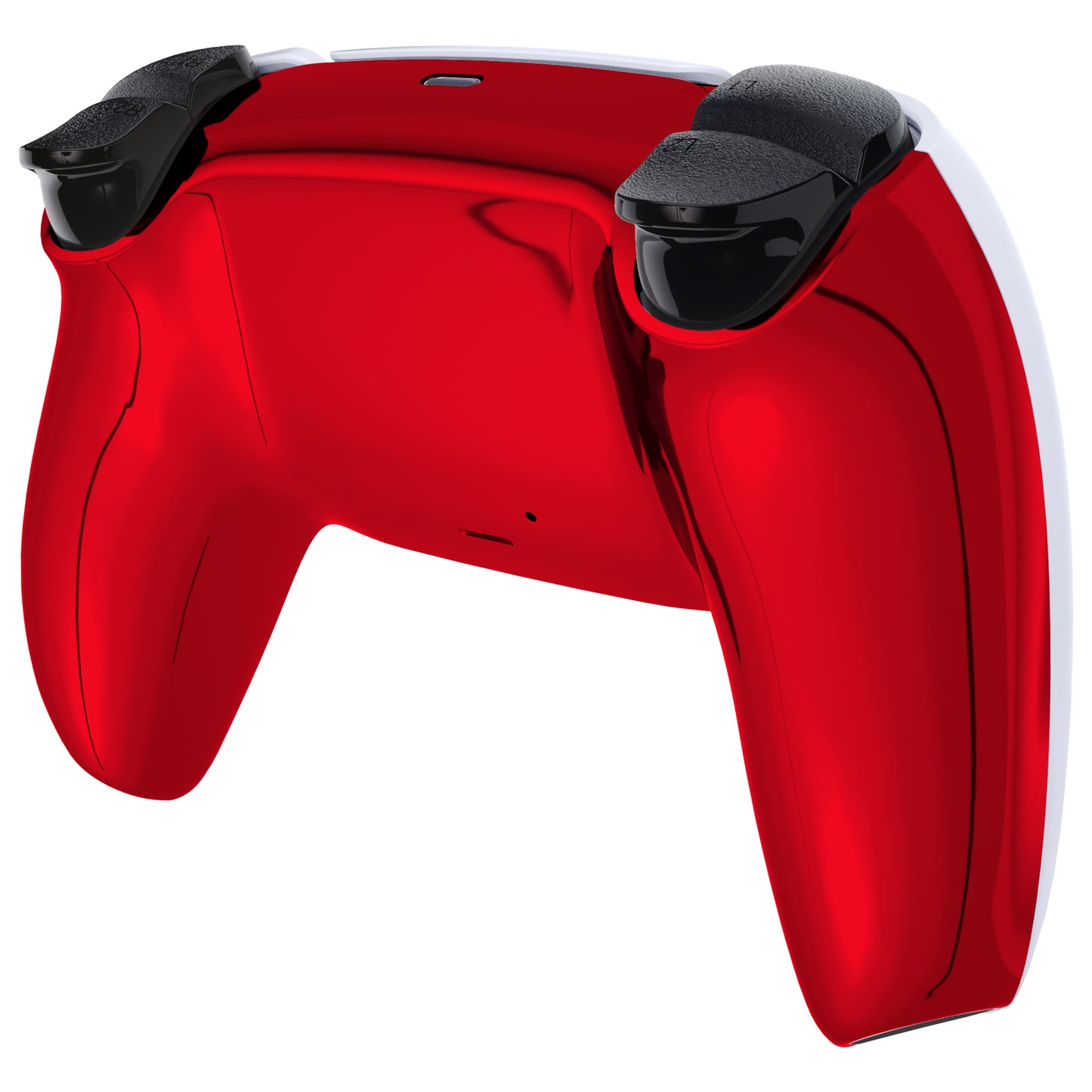 eXtremeRate PS5コントローラーBDM-010/020/030/040/050対応交換対応用バックハウジングボトムシェル【クロームレッドグロッシー】