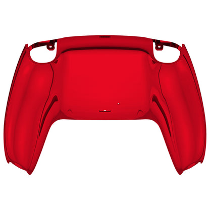 eXtremeRate PS5コントローラーBDM-010/020/030/040/050対応交換対応用バックハウジングボトムシェル【クロームレッドグロッシー】