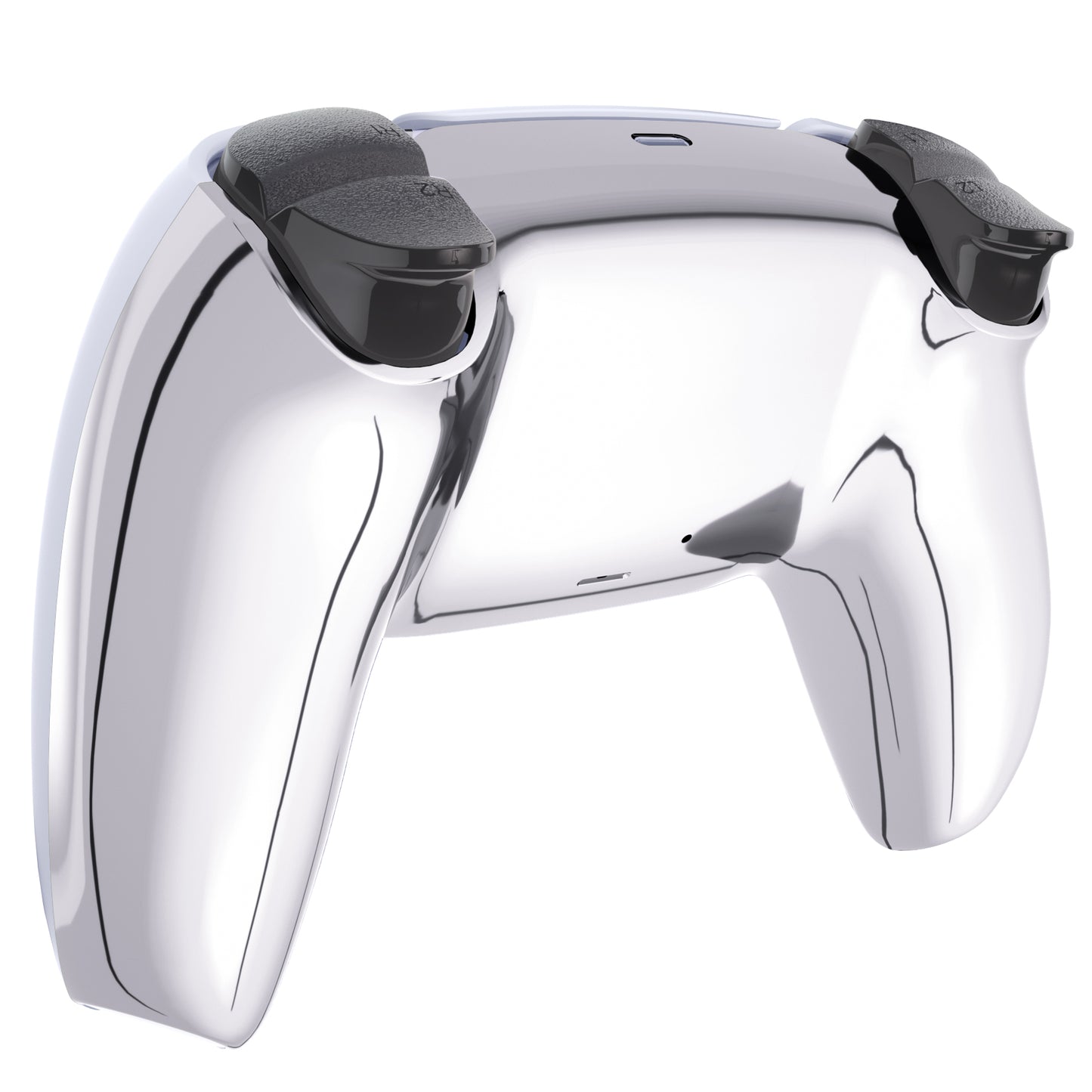 eXtremeRate PS5コントローラーBDM-010/020/030/040/050対応交換対応用バックハウジングボトムシェル【クロームシルバー】
