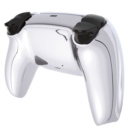 eXtremeRate PS5コントローラーBDM-010/020/030/040/050対応交換対応用バックハウジングボトムシェル【クロームシルバー】