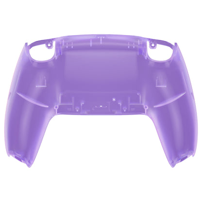 eXtremeRate PS5コントローラーBDM-010/020/030/040/050対応交換対応用バックハウジングボトムシェル【クリアパープル】