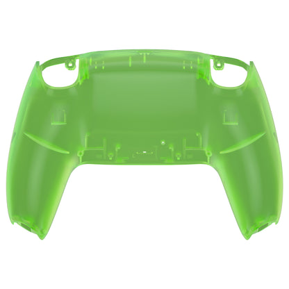 eXtremeRate PS5コントローラーBDM-010/020/030/040/050対応交換対応用バックハウジングボトムシェル【クリアグリーン】