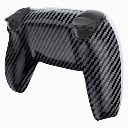 eXtremeRate PS5コントローラーBDM-010/020/030/040/050対応交換対応用バックハウジングボトムシェル【グラファイトカーボンファイバー】