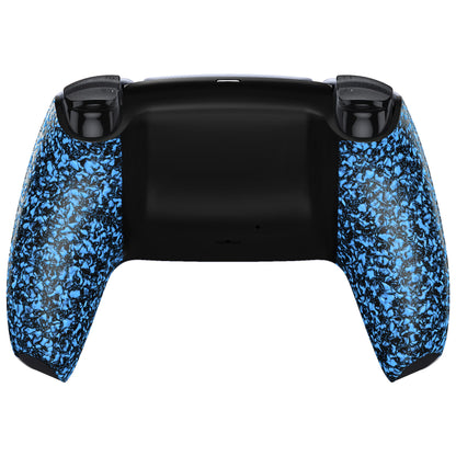 eXtremeRate PS5コントローラーBDM-010/020/030/040/050対応交換対応用バックハウジングボトムシェル【テクスチャードブルー】