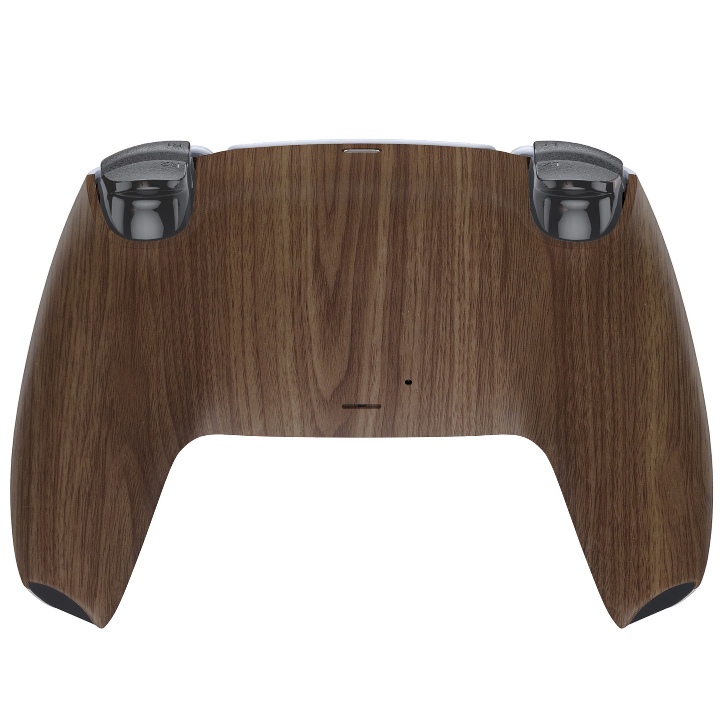 eXtremeRate PS5コントローラーBDM-010/020/030/040/050対応交換対応用バックハウジングボトムシェル【木目調デザイン】