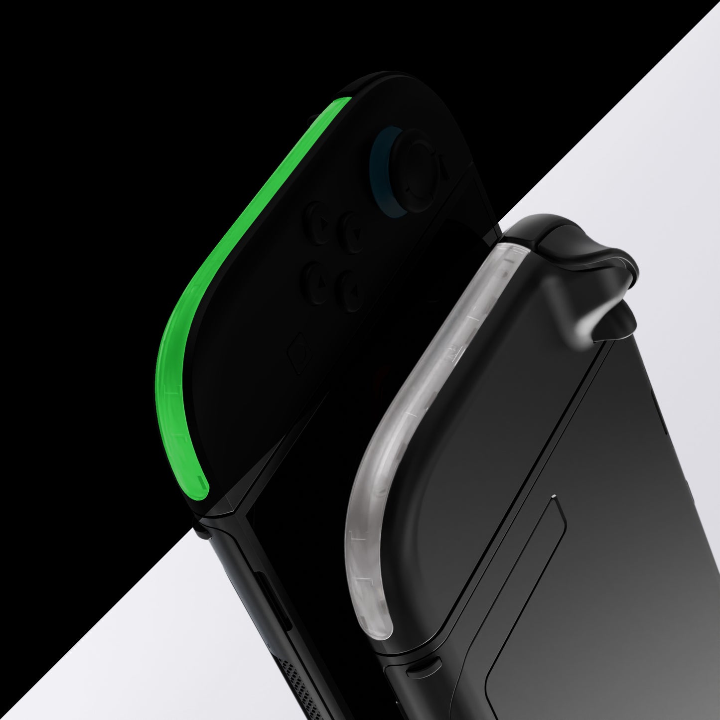 eXtremeRate Nintendo Switch 2ジョイコン対応交換デコレーションストリップ【暗闇で光る-グリーン】