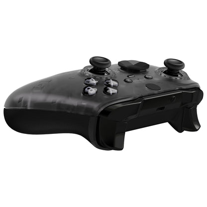 eXtremeRate Xbox One Elite Series 2&Elite 2 Coreコントローラー（モデル1797）用交換フロントハウジングシェルケース＆アクセントリング【クリアブラック】