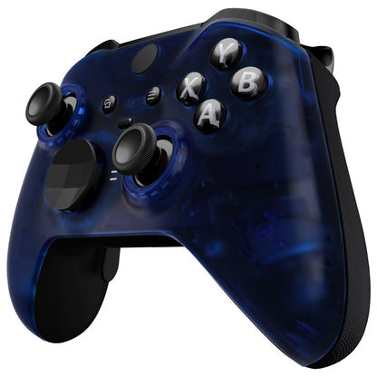 eXtremeRate Xbox One Elite Series 2&Elite 2 Coreコントローラー（モデル1797）用交換フロントハウジングシェルケース＆アクセントリング【クリアブルー】