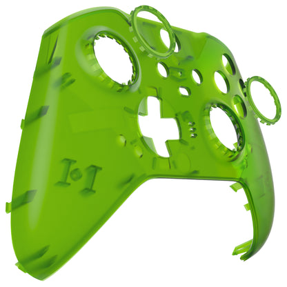 eXtremeRate Xbox One Elite Series 2&Elite 2 Coreコントローラー（モデル1797）用交換フロントハウジングシェルケース＆アクセントリング【クリアグリーン】