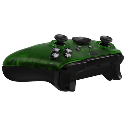 eXtremeRate Xbox One Elite Series 2&Elite 2 Coreコントローラー（モデル1797）用交換フロントハウジングシェルケース＆アクセントリング【クリアグリーン】