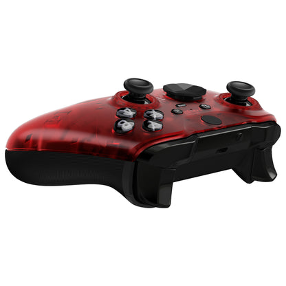 eXtremeRate Xbox One Elite Series 2&Elite 2 Coreコントローラー（モデル1797）用交換フロントハウジングシェルケース＆アクセントリング【クリアレッド】