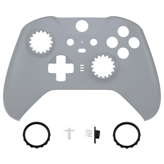eXtremeRate Xbox One Elite Series 2&Elite 2 Coreコントローラー（モデル1797）用交換フロントハウジングシェルケース＆アクセントリング【ニューホープグレイ】