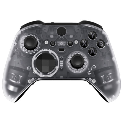 eXtremeRate Xbox One Elite Series 2&Elite 2 Coreコントローラー（モデル1797）用交換フロントハウジングシェルケース＆アクセントリング【クリア】