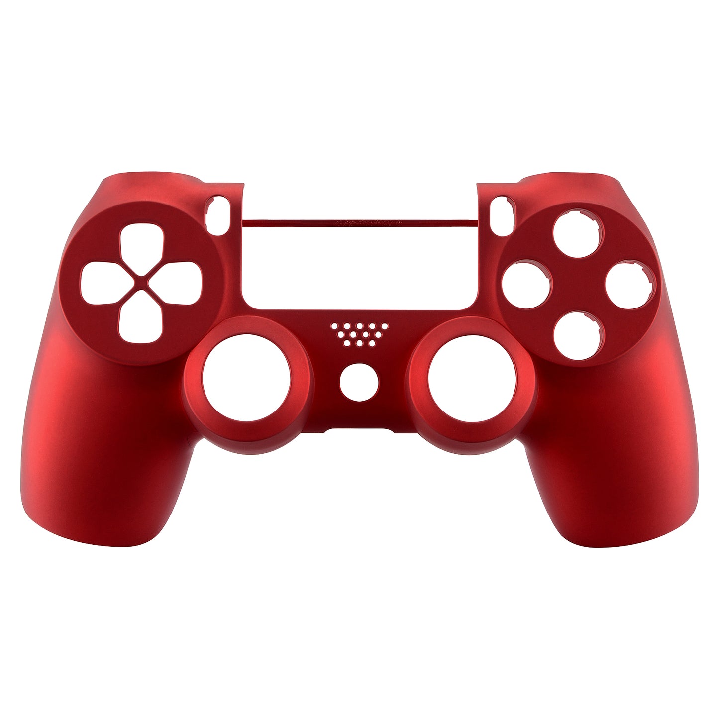 eXtremeRate PS4 Slim Proコントローラー（CUH-ZCT2 JDM-040/050/055）用交換フロントハウジングシェル【スカーレットレッド】