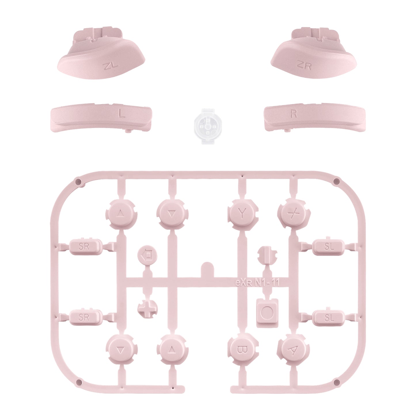 eXtremeRate NS Switch用ジョイコン交換フルセットボタン【サクラピンク】