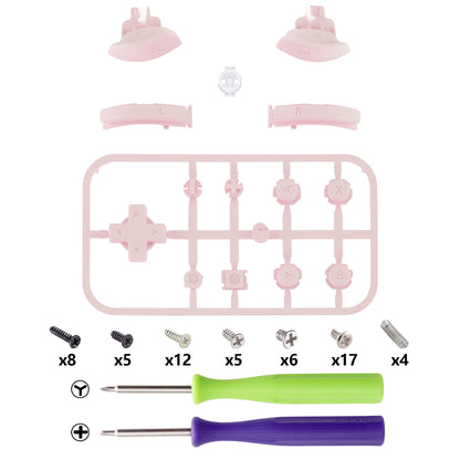 eXtremeRate Nintendo Switch Lite用交換フルセットボタン【サクラピンク】