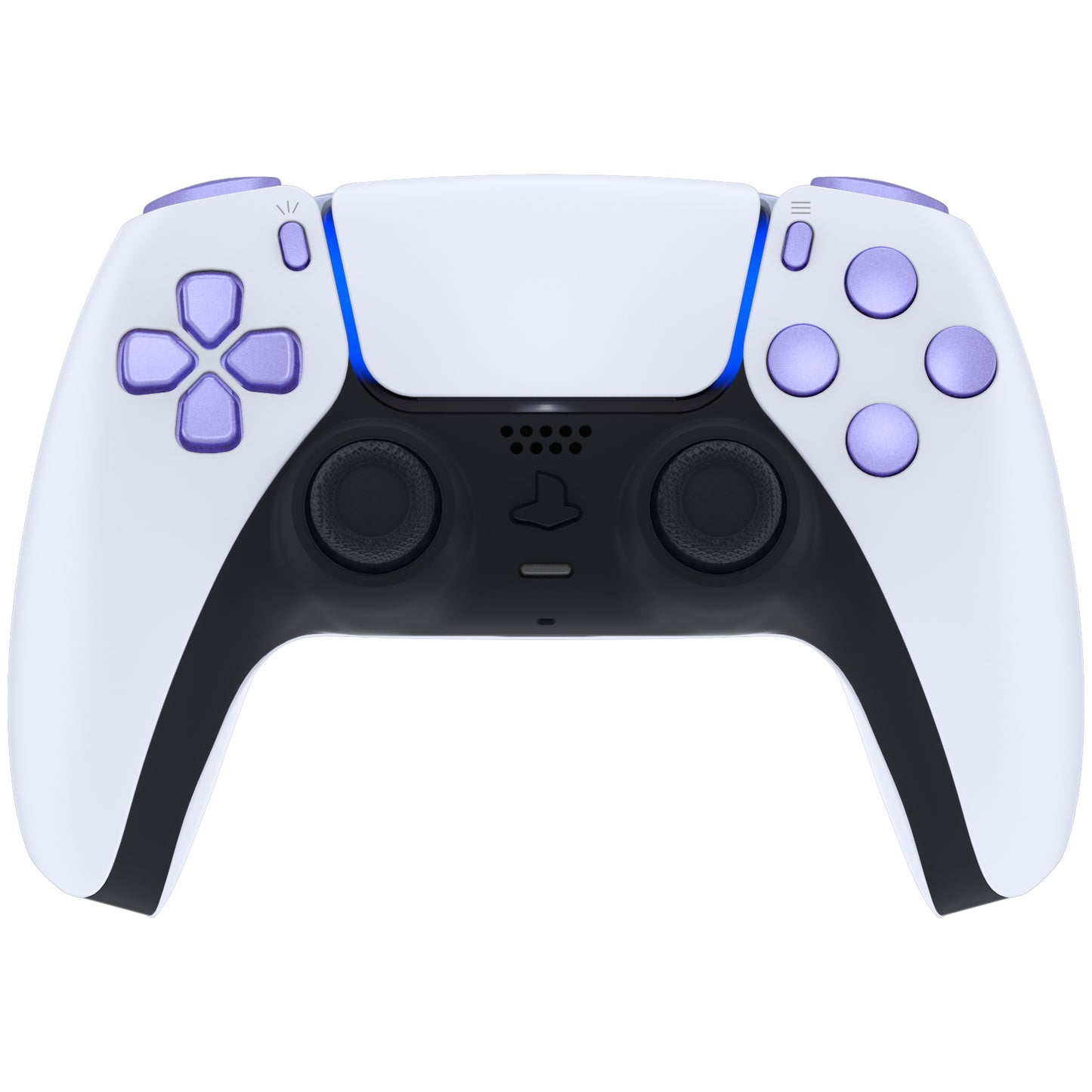 eXtremeRate PS5コントローラーBDM-010/020対応交換対応用フルセットボタン【メタリックスノーストームモーヴ】