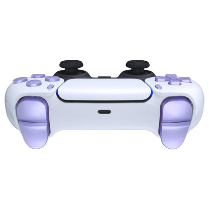 eXtremeRate PS5コントローラーBDM-010/020対応交換対応用フルセットボタン【メタリックスノーストームモーヴ】