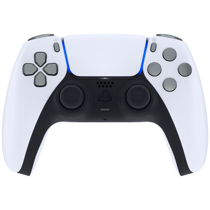 eXtremeRate PS5コントローラーBDM-010/020対応交換対応用フルセットボタン【メタリックスチールグレー】