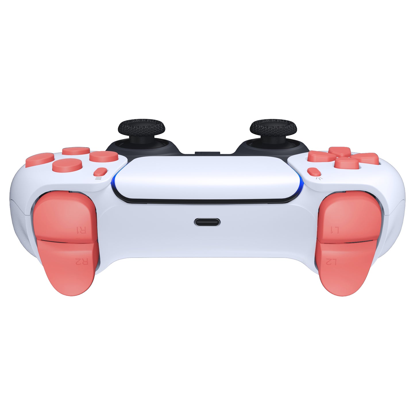 eXtremeRate PS5コントローラーBDM-010/020対応交換対応用フルセットボタン【コーラル】