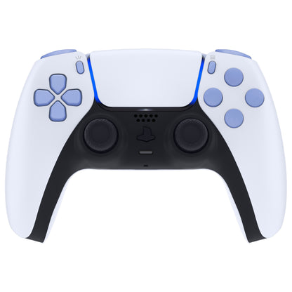eXtremeRate PS5コントローラーBDM-010/020対応交換対応用フルセットボタン【ライトバイオレット】