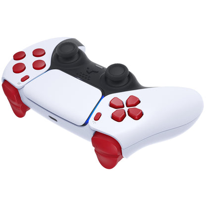 eXtremeRate PS5コントローラーBDM-010/020対応交換対応用フルセットボタン【パッションレッド】