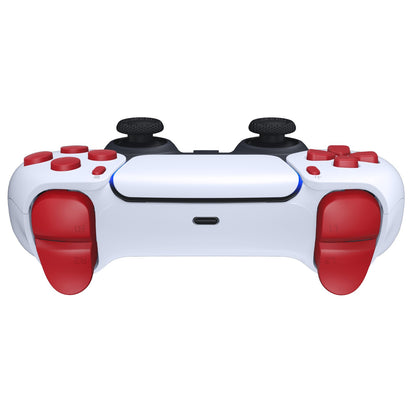 eXtremeRate PS5コントローラーBDM-010/020対応交換対応用フルセットボタン【パッションレッド】