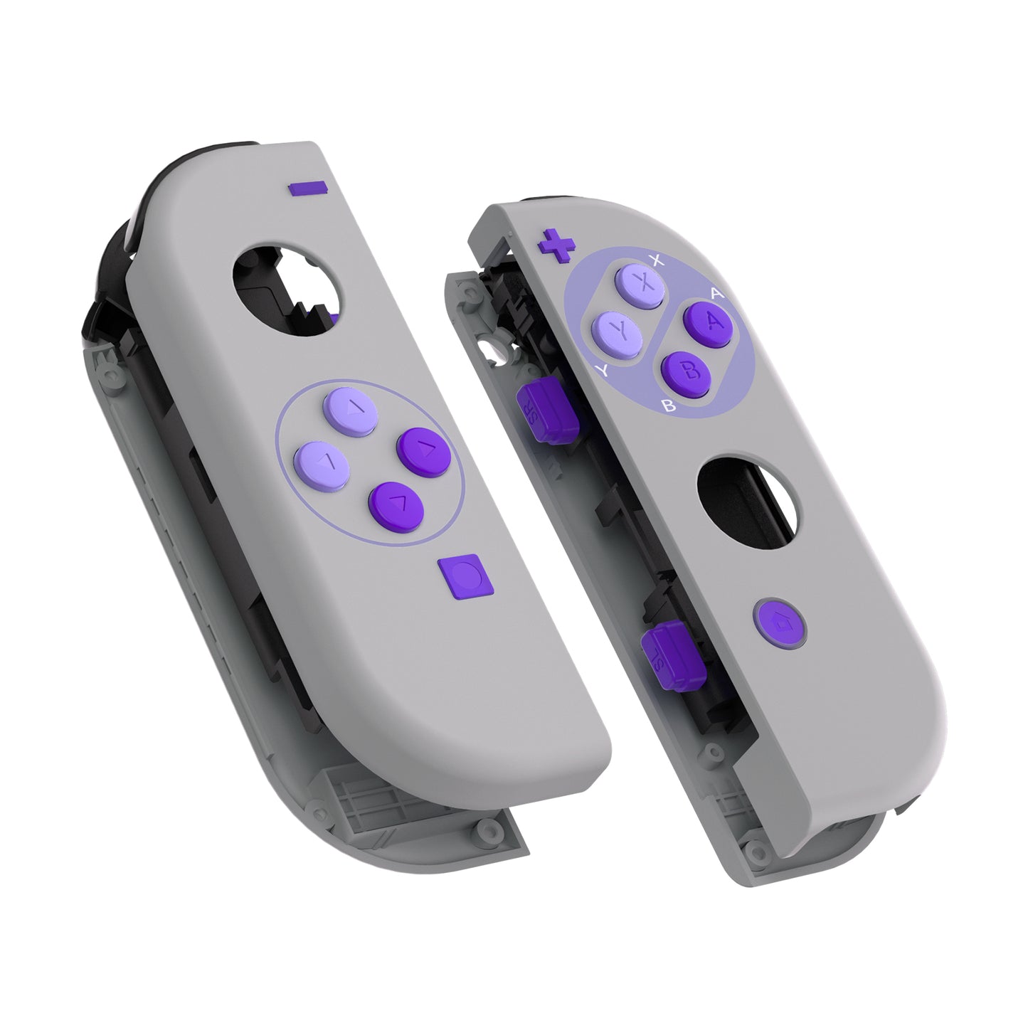 eXtremeRate NS Switch用ジョイコン交換フルセットシェルケースボタン付き【クラシックSNESスタイル】