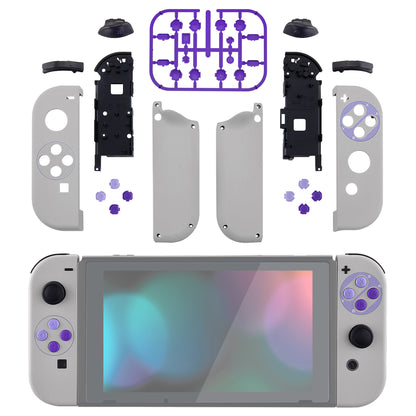 eXtremeRate NS Switch用ジョイコン交換フルセットシェルケースボタン付き【クラシックSNESスタイル】