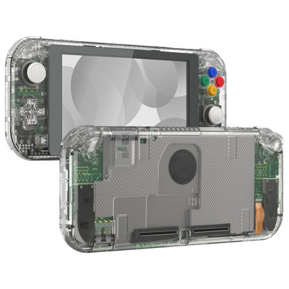 eXtremeRate Nintendo Switch Lite用交換フルセットシェル＆ボタンキット保護フィルム付き【クリスタルクリア】
