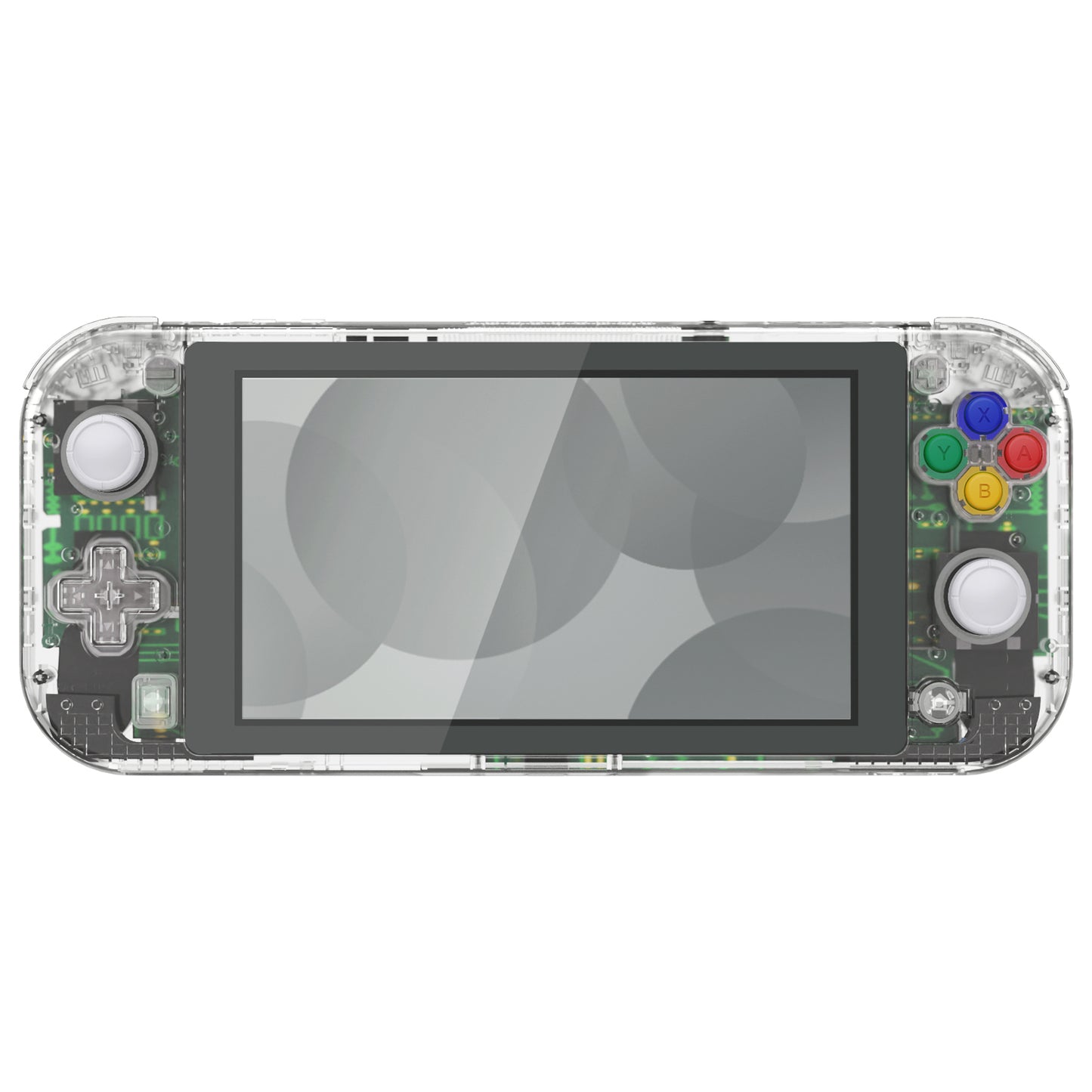 eXtremeRate Nintendo Switch Lite用交換フルセットシェル＆ボタンキット保護フィルム付き【クリスタルクリア】