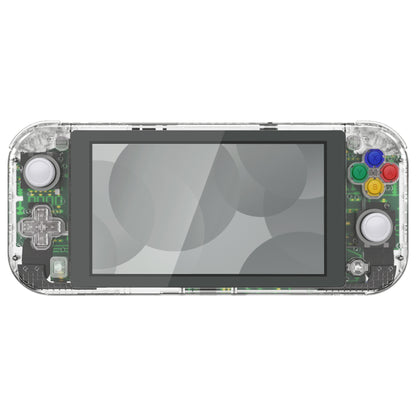 eXtremeRate Nintendo Switch Lite用交換フルセットシェル＆ボタンキット保護フィルム付き【クリスタルクリア】