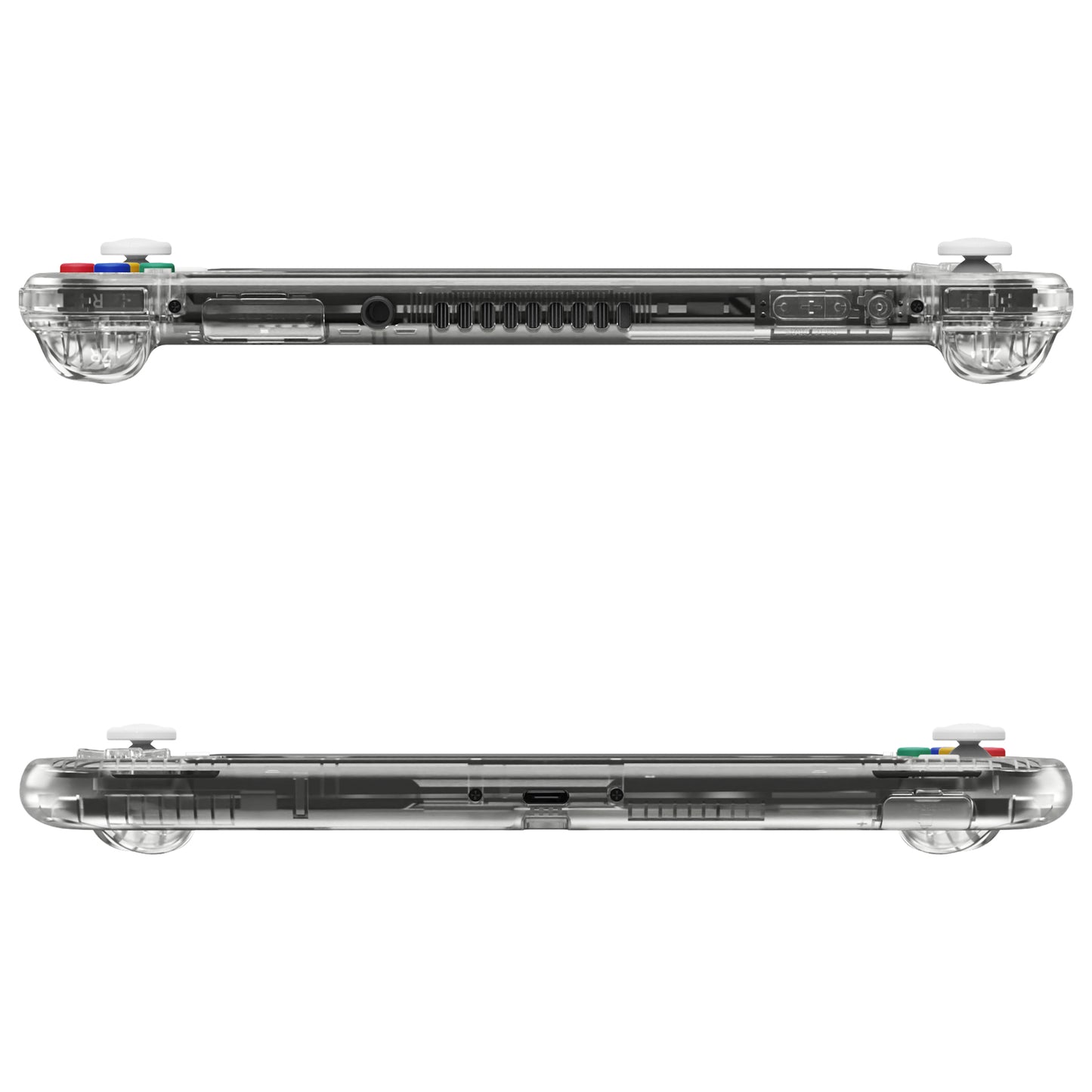 eXtremeRate Nintendo Switch Lite用交換フルセットシェル＆ボタンキット保護フィルム付き【クリスタルクリア】