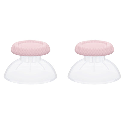 eXtremeRate PS5&PS4全モデルのコントローラー対応交換対応用サムスティックアナログスティックジョイスティック【クリア&チェリーブロッサムピンク】