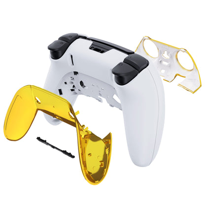 eXtremeRate PS5 edgeコントローラー対応交換対応用トップ＆ボトム装飾トリムシェル【クロームゴールド】