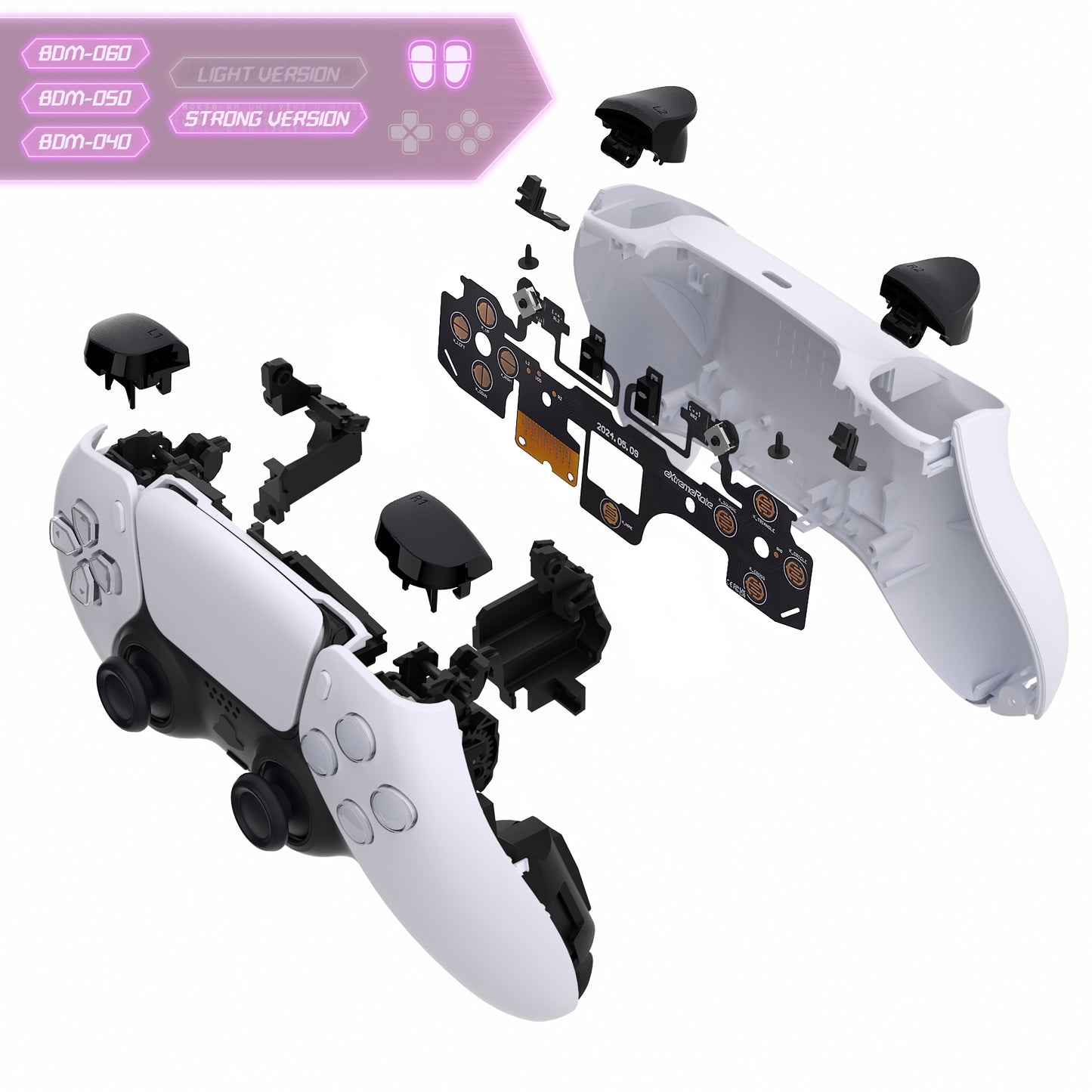 eXtremeRate PS5コントローラーBDM-040/050/060対応用ショルダーボタン対応用マイクロスイッチ-ストロングバージョンクリッキーヘアトリガーキットV2