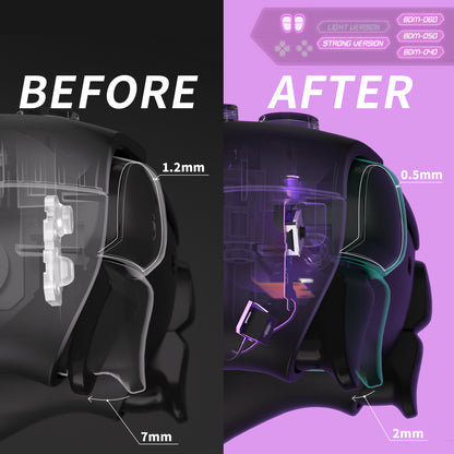 eXtremeRate PS5コントローラーBDM-040/050/060対応用ショルダーボタン対応用マイクロスイッチ-ストロングバージョンクリッキーヘアトリガーキットV2