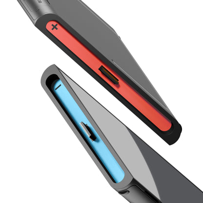 eXtremeRate Nintendo Switch 2対応交換サイドレールスロットステッカー 【ブルー&オレンジ】