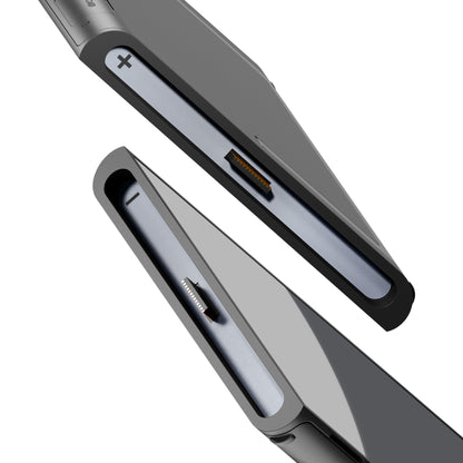 eXtremeRate Replacement Side Rail Slot Stickers for Nintendo Switch 2 (New Hope Gray)
