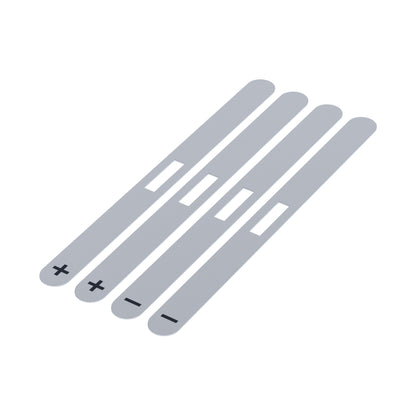 eXtremeRate Replacement Side Rail Slot Stickers for Nintendo Switch 2 (New Hope Gray)