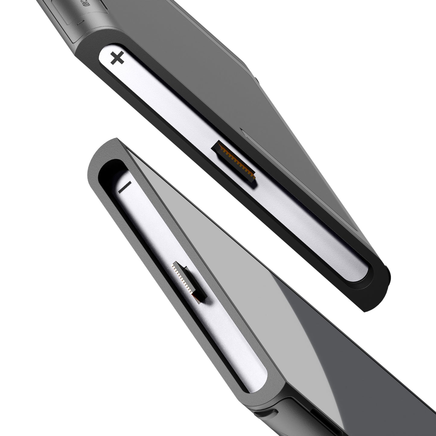 eXtremeRate Replacement Side Rail Slot Stickers for Nintendo Switch 2 (White)