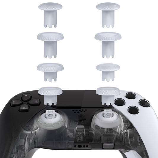 eXtremeRate ThumbsGear V3 Swappable Ergonomic Thumbsticks for PS5 & PS4 Controllers (Original White)