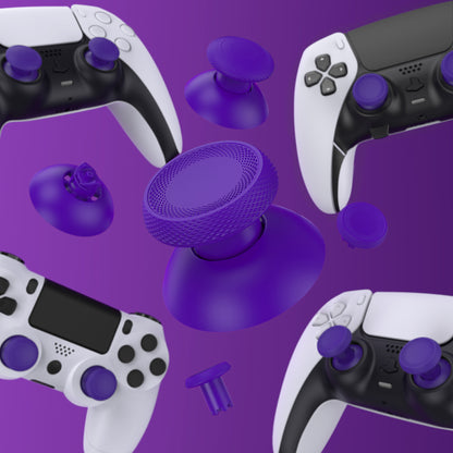 eXtremeRate PS5 Edge&PS5&PS4コントローラー対応用ThumbsGear V3交換可能なエルゴノミックサムスティック【パープル】