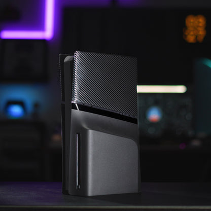 eXtremeRate eXcover PS5 Slim ディスク版対応 交換用外装カバーセット（上下カバー+通気孔付きサイドパネル＆バックプレート）【ブラック】