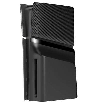 eXtremeRate eXcover PS5 Slim ディスク版対応 交換用外装カバーセット（上下カバー+通気孔付きサイドパネル＆バックプレート）【ブラック】