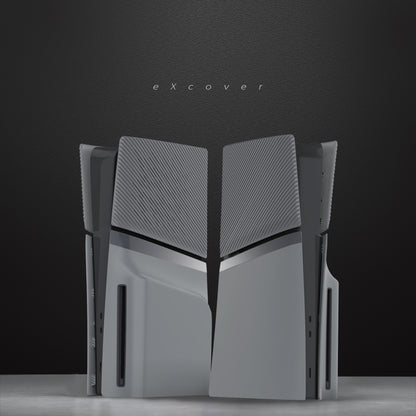 eXtremeRate eXcover PS5 Slim ディスク版対応 交換用外装カバーセット（上下カバー+通気孔付きサイドパネル＆バックプレート）【ニューホープグレイ】